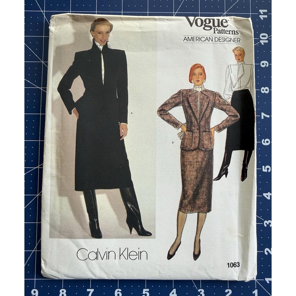 Vogue American Designer Calvin Klein Pattern 1063 Misses' Jacket, Skirt & Top 14